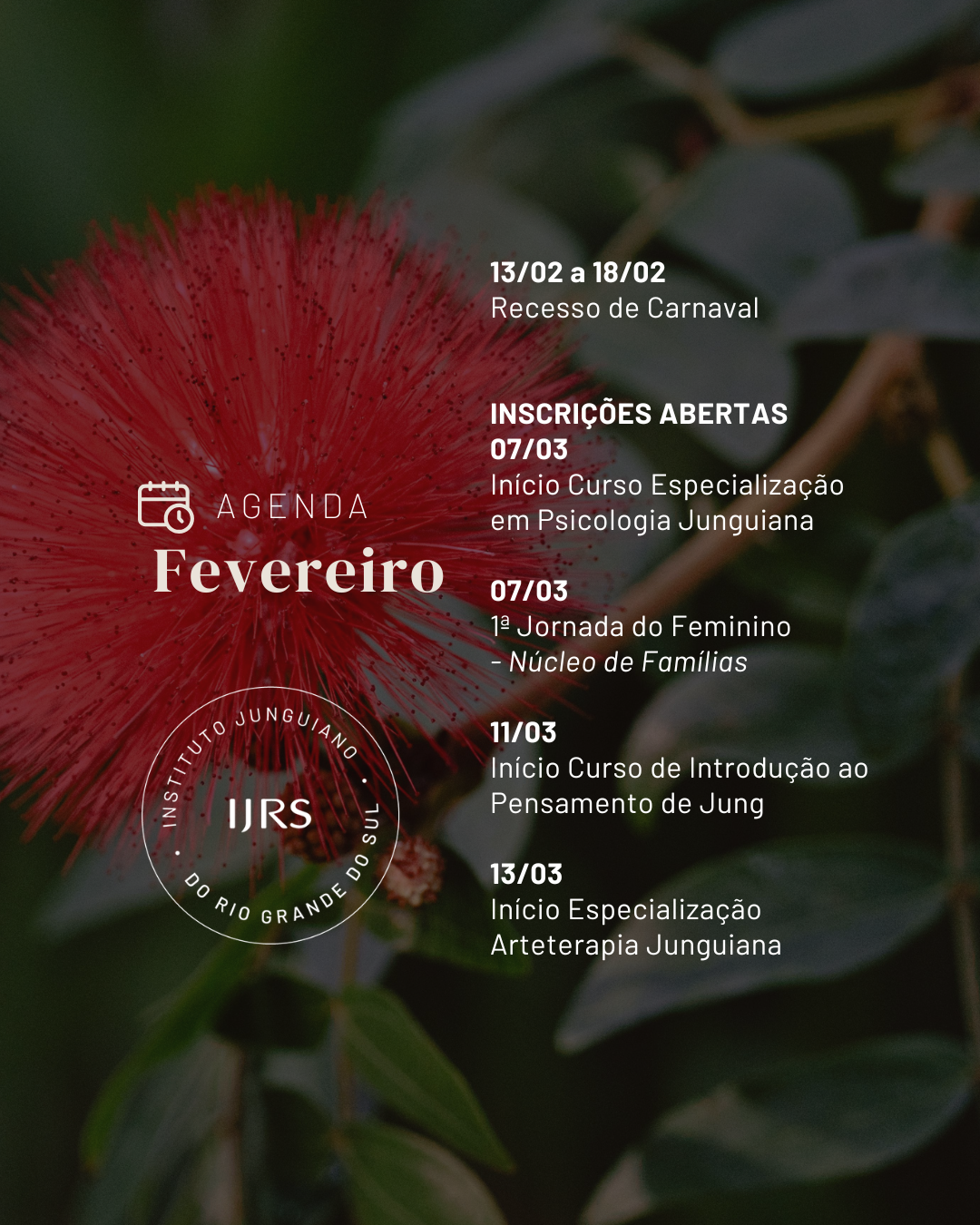 Agenda Fevereiro 2026