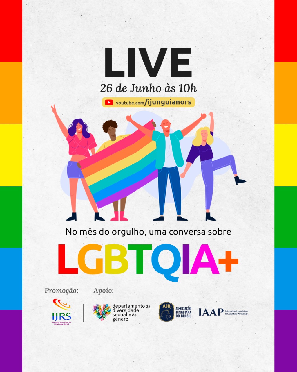 LIVE 26/06/2021 : Núcleo de Diversidade Sexual e de Gênero IJRS