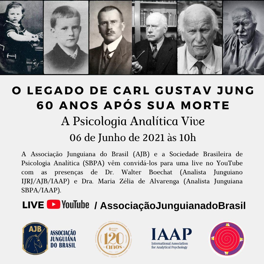 LIVE – 06 de junho 2021 : O Legado de Carl Gustav Jung 60 Anos Após sua Morte