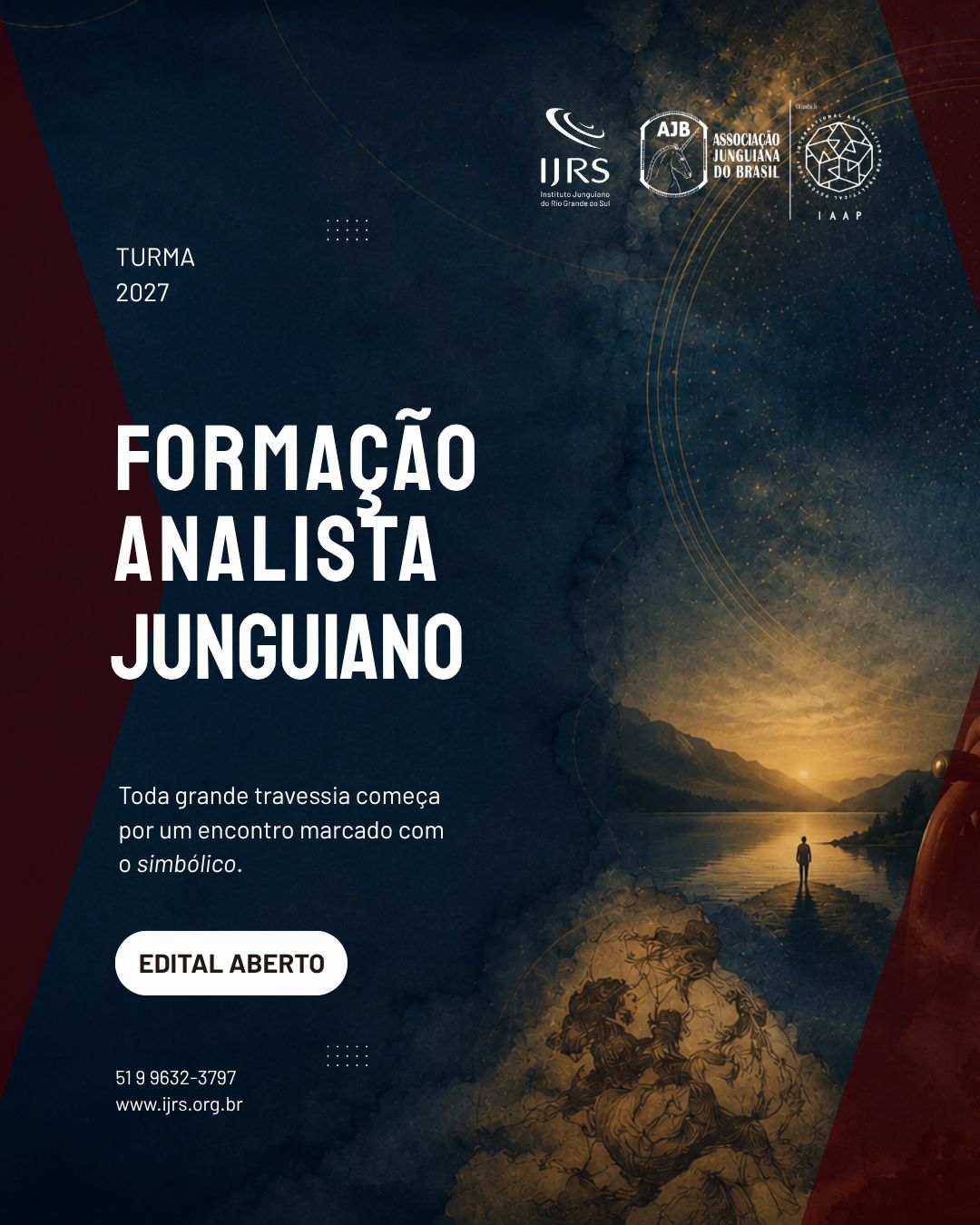Aberta inscrições para a nova turma 2027 do Curso de Formação de Analista Junguiano