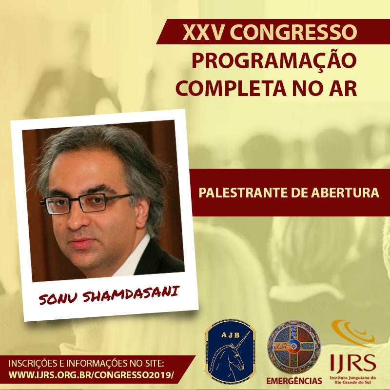 Sonu Shamdasani fará a conferência internacional de abertura do XXV Congresso