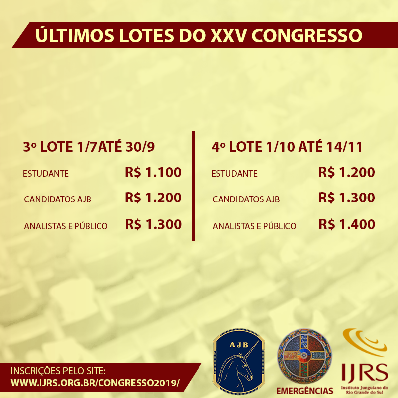 Inscrições com desconto para o XXV Congresso Brasileiro de Psicologia Análitica